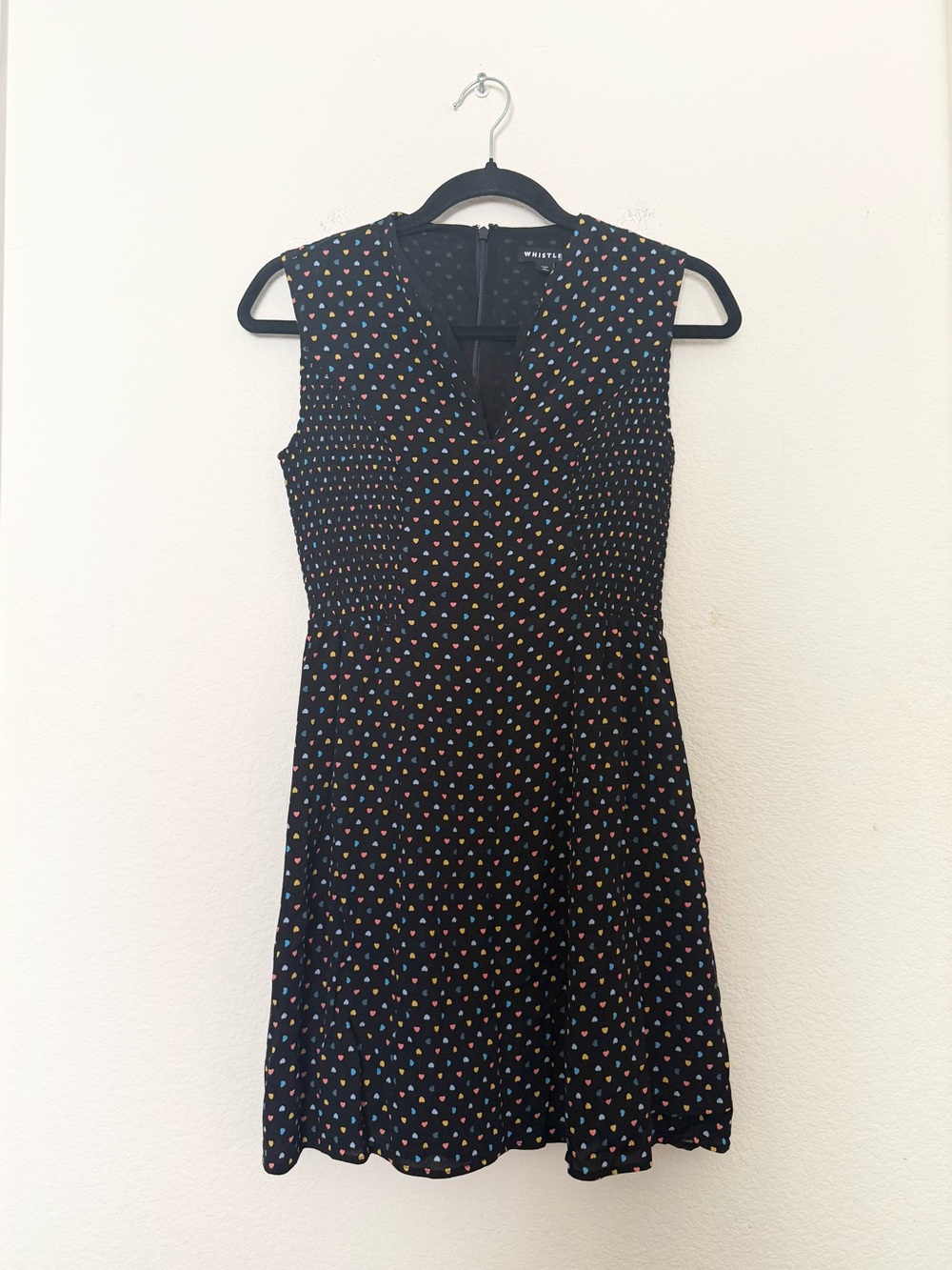 💘 whistles multicolor heart mini dress